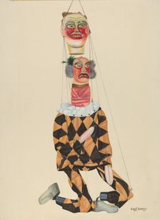 Two-Headed Freak, 1935/1942. Creator: Chris Makrenos