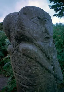 Two headed pagan Celtic figure, 5th century