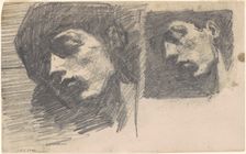 Two Heads, 1875-1880. Creator: John Singer Sargent