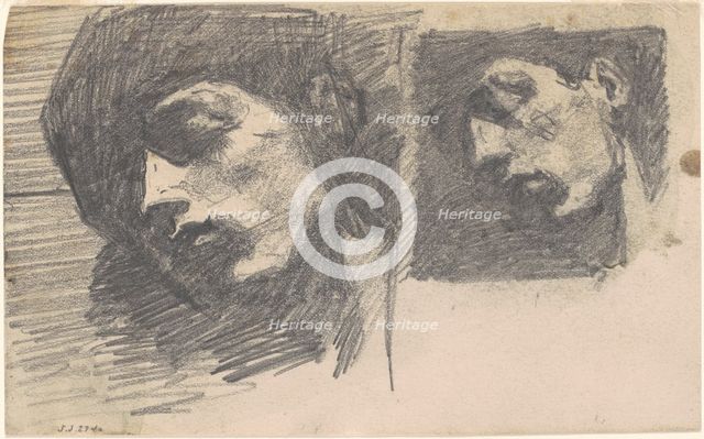 Two Heads, 1875-1880. Creator: John Singer Sargent.