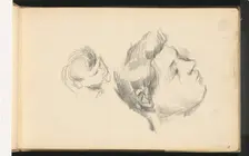 Two Heads, 1888. Creator: Paul Cezanne