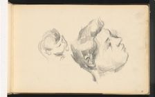 Two Heads, 1888. Creator: Paul Cezanne