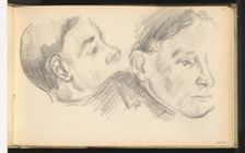 Two Heads, 1890/1896. Creator: Paul Cezanne
