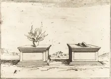 Two Hearts, 1628. Creator: Jacques Callot