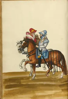 Two Horsemen, about 1560-1570. Creator: Unknown