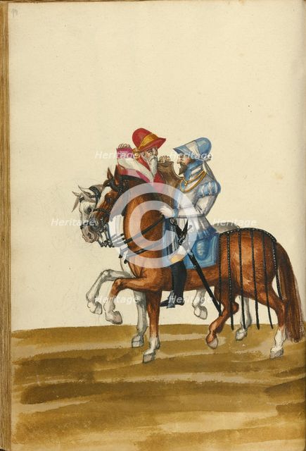 Two Horsemen, about 1560-1570. Creator: Unknown.