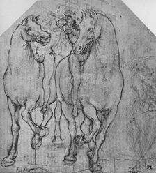 Two Horsemen c1480 (1945). Artist: Leonardo da Vinci