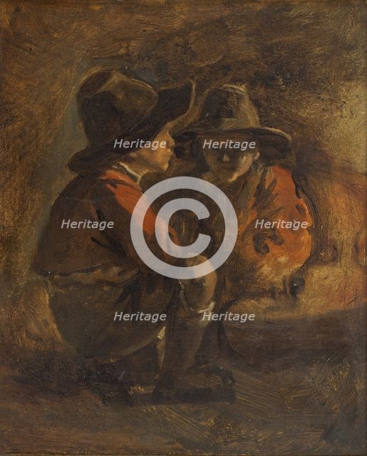 Two Italian boys, n.d., c1820-1860. Creator: Ernst Meyer.