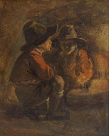 Two Italian boys, n.d., c1820-1860. Creator: Ernst Meyer