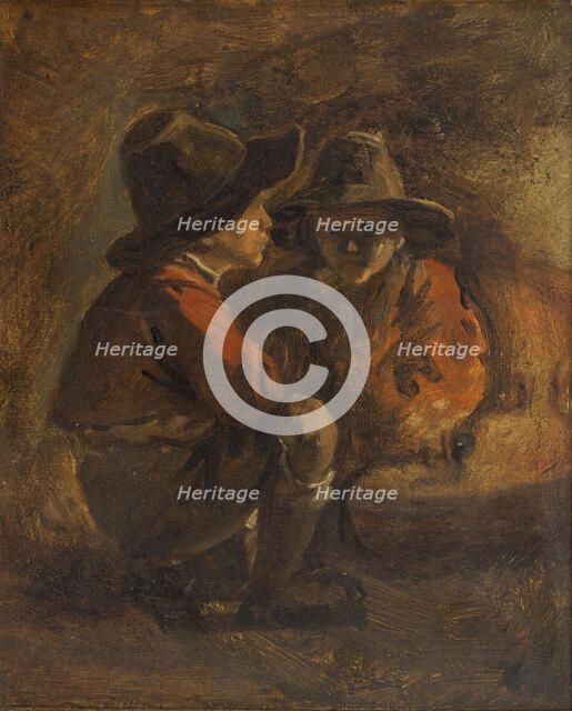 Two Italian boys, n.d., c1820-1860. Creator: Ernst Meyer.