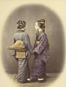 Two Japanese Women, 1866-1867. Creator: Felice Beato