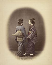 Two Japanese Women, 1868. Creator: Felice Beato
