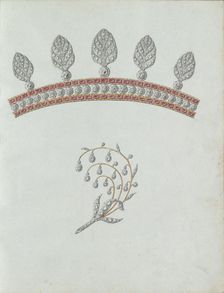 Two jewels, the bottom of which is in the form of a branch, c.1800-c.1810. Creator: Carl Friedrich Bärthel