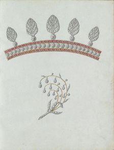 Two jewels, the bottom of which is in the form of a branch, c.1800-c.1810. Creator: Carl Friedrich Bärthel