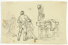 Two Laborers, n.d. Creator: William Henry Pyne