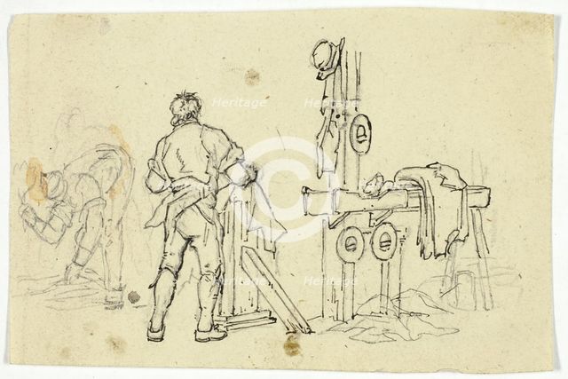 Two Laborers, n.d. Creator: William Henry Pyne.
