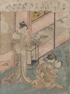 Two Ladies, 1764-72., 1764-72. Creator: Suzuki Harunobu