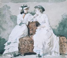 Two Ladies, 1880. Creator: Winslow Homer