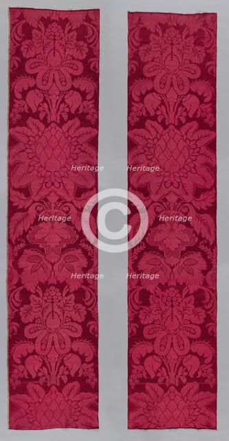 Two Large Damask Cloths, 1600s. Creator: Unknown.