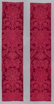 Two Large Damask Cloths, 1600s. Creator: Unknown