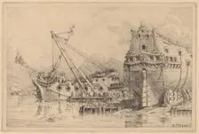 Two Large Ships under Construction. Creator: N. Artsay