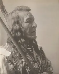 Two Leggings, 1908. Creator: Edward Sheriff Curtis