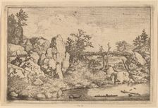 Two Logs in the Water, probably c. 1645/1656. Creator: Allart van Everdingen