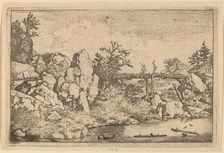 Two Logs in the Water, probably c. 1645/1656. Creator: Allart van Everdingen