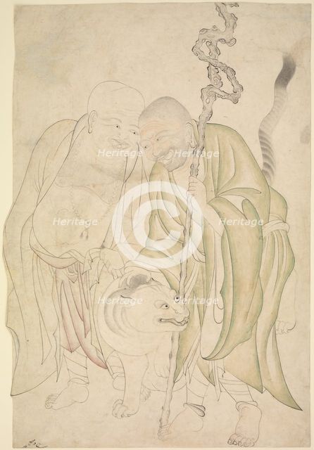 Two Lohans, ca. 1480. Creator: Unknown.