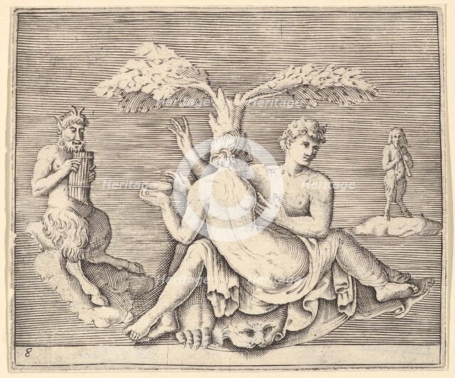 Two Lovers with Pan, published ca. 1599-1622. Creator: Unknown.