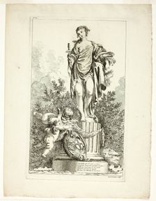 Two Lovers Giving Thanks to the Statue of Health, n.d. Creator: Ange-Laurent de La Live de Jully