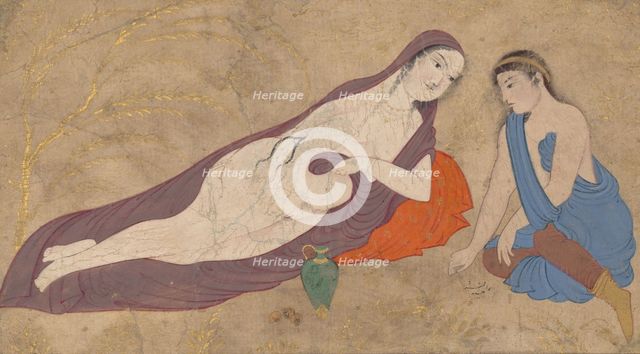Two Lovers in a Landscape, 17th century. Creator: Unknown.