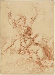 Two Putti, n.d. Creator: Francois Boucher