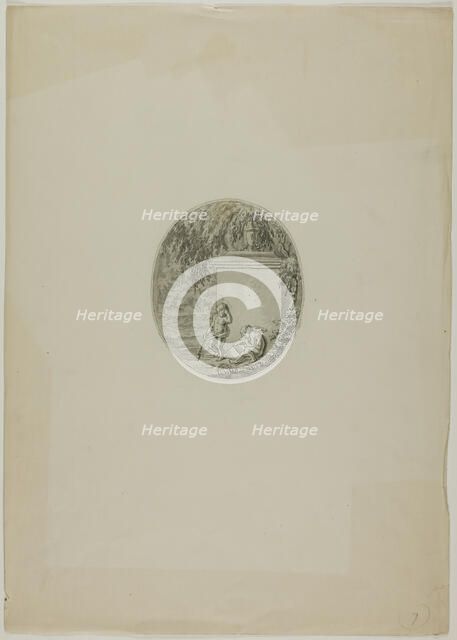 Two Putti by Funerary Monument, n.d. Creator: Unknown.