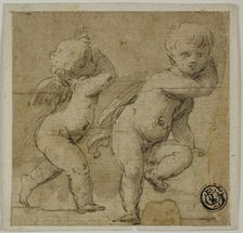 Two Putti, c. 1590. Creator: Unknown