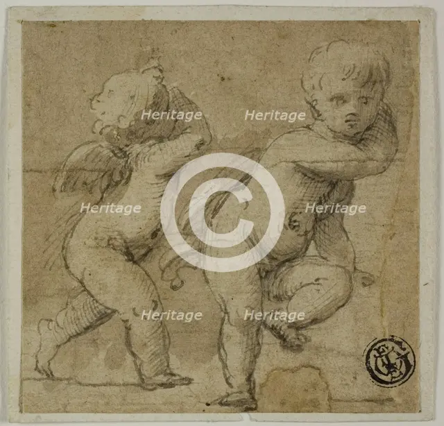 Two Putti, c. 1590. Creator: Unknown.