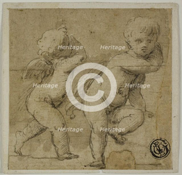 Two Putti, c. 1590. Creator: Unknown.