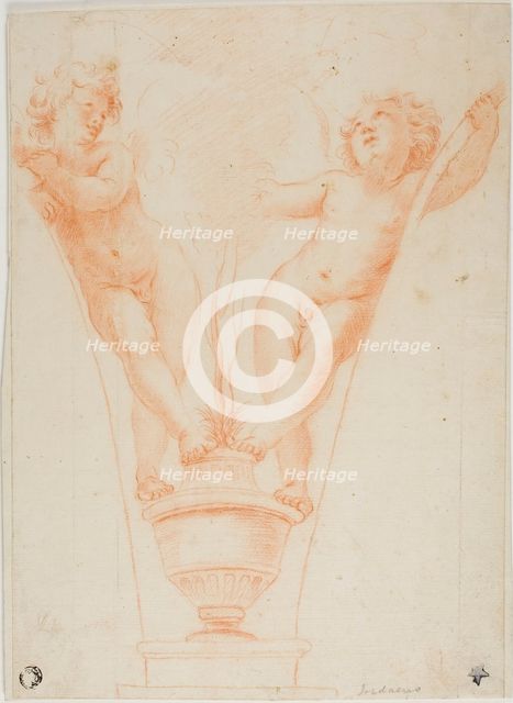 Two Putti with Potted Plant, after 1611/12. Creator: Unknown.