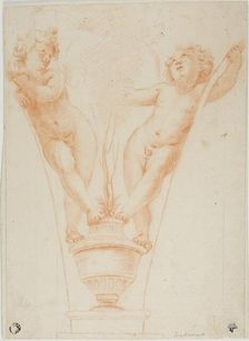 Two Putti with Potted Plant, after 1611/12. Creator: Unknown