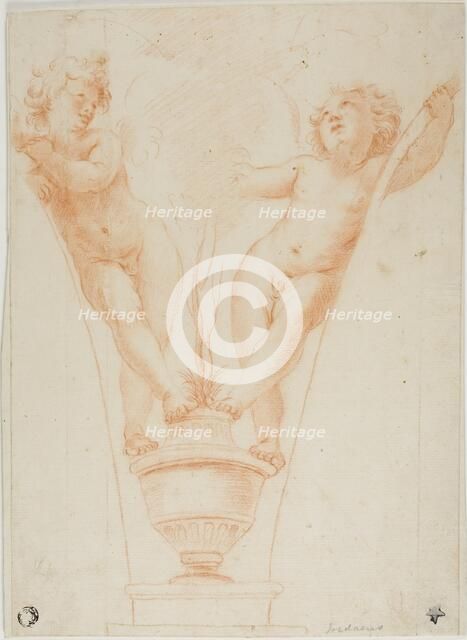 Two Putti with Potted Plant, after 1611/12. Creator: Unknown.