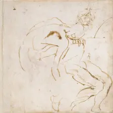 Two partial Figure Studies, c1490-1560. Artist: Michelangelo Buonarroti