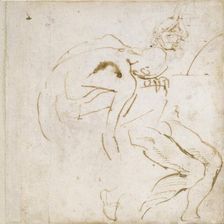 Two partial Figure Studies, c1490-1560. Artist: Michelangelo Buonarroti