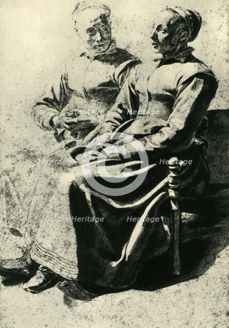 Two peasant women, mid 17th century, (1943). Creator: Mathieu Le Nain.