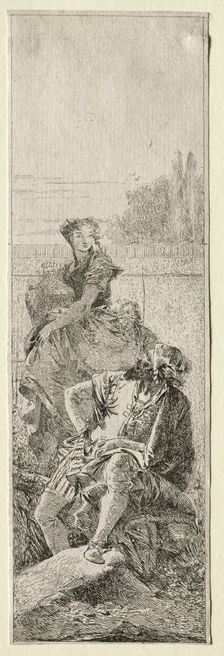Two Peasants. Creator: Giovanni Domenico Tiepolo (Italian, 1727-1804)