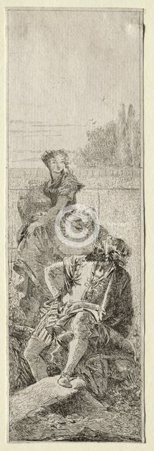 Two Peasants. Creator: Giovanni Domenico Tiepolo (Italian, 1727-1804).