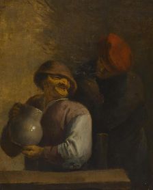 Two Peasants in an Inn, 1630-1639. Creator: Unknown