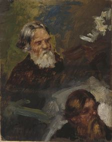 Two Peasants, study. Creator: Il'ya Repin