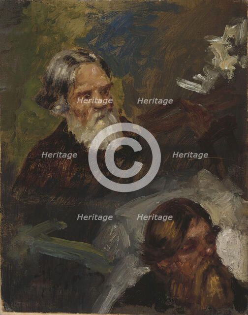 Two Peasants, study. Creator: Il'ya Repin.