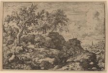 Two Peasants Seated on a Hill, probably c. 1645/1656. Creator: Allart van Everdingen