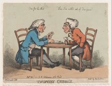 Two Penny Cribbage, October 1, 1810., October 1, 1810. Creator: Thomas Rowlandson